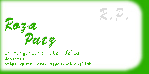 roza putz business card